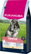 Verpakking Eukanuba Life Care Senior Small Kip 12 kg