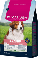 Verpakking Eukanuba Life Care Senior Small/Medium lam en rijst 3 kg