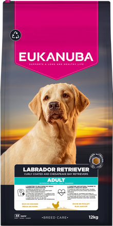 Verpakking Eukanuba Breed Care Adult Labrador Retriever hondenvoer 12 kg