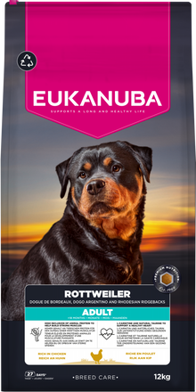 Verpakking Eukanuba Breed Care Adult Rottweiler hondenvoer 12 kg