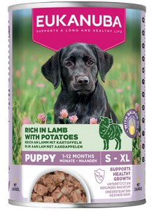 Blik Eukanuba Life Care Puppy natvoer lam en aardappel 400 g