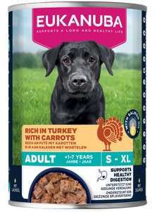 Blik Eukanuba Life Care Adult natvoer kalkoen en wortelen 400 g