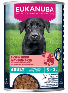 Blik Eukanuba Life Care Adult natvoer rund en pompoen 400 g