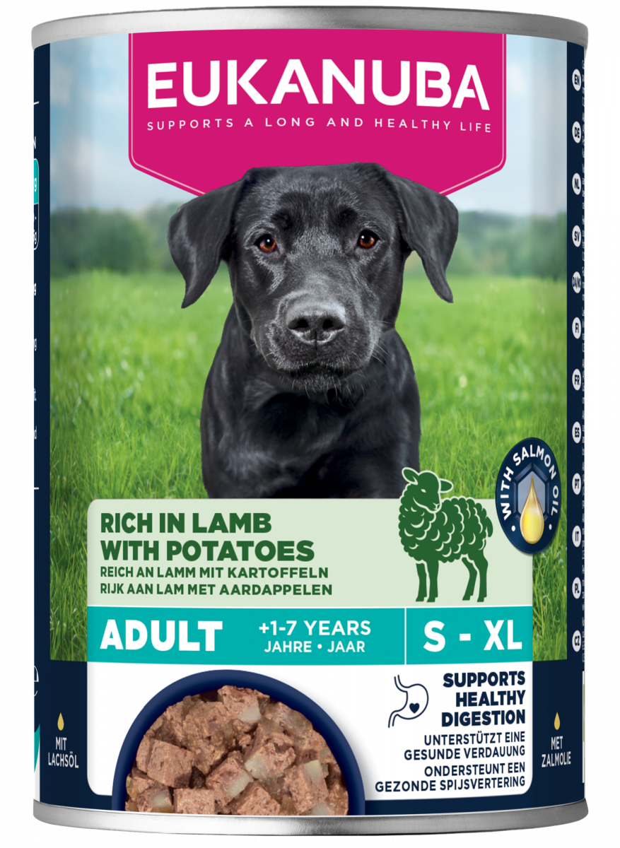 Blik Eukanuba Life Care Adult natvoer lam en aardappelen 400 g