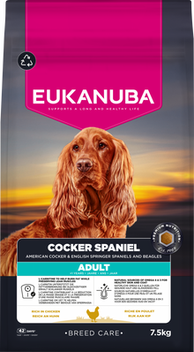 Eukanuba Breed Care Cocker Spaniel hondenvoer 7,5 kg voor volwassen honden
