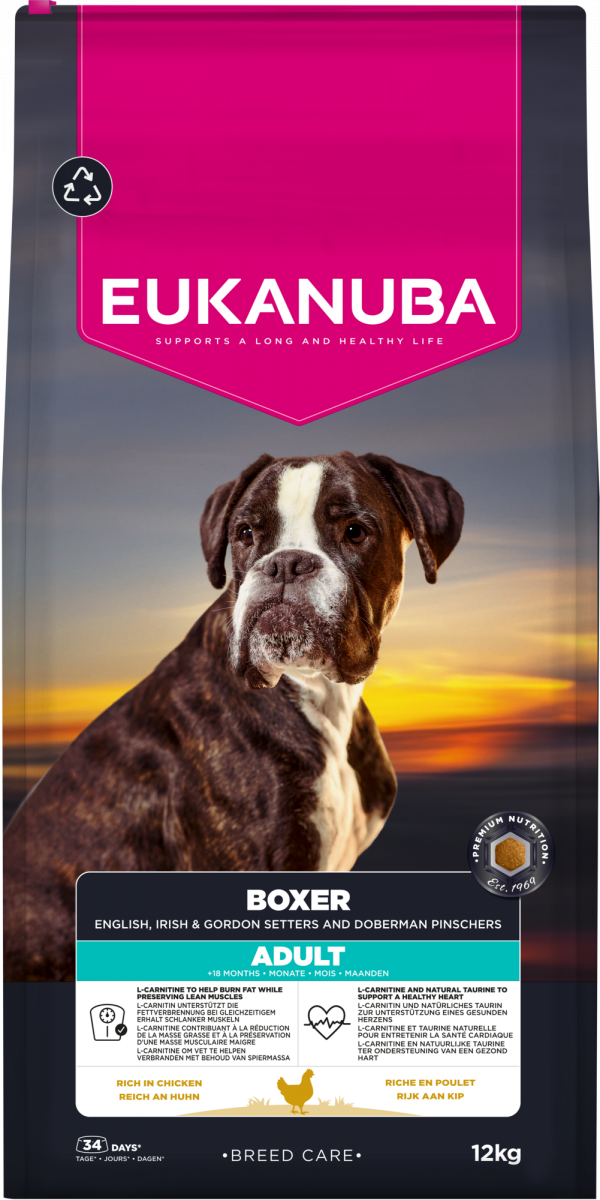 Eukanuba Breed Care Boxer hondenvoer 12 kg voor volwassen Boxers
