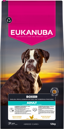 Eukanuba Breed Care Boxer hondenvoer 12 kg voor volwassen Boxers