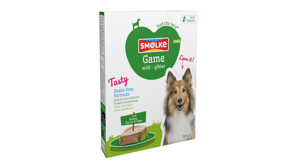 Smølke hond vers gestoomd wild graanvrij 395gr, 395 g, EAN 8710429017726