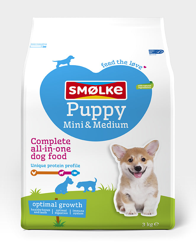 Smølke puppy mini/medium 3kg, 3 kg, EAN 8710429018013