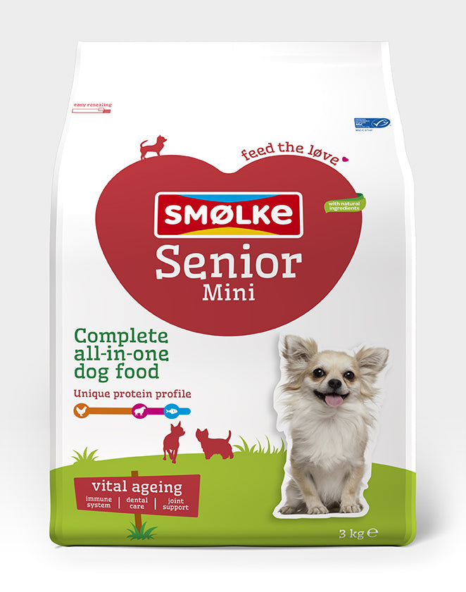 Smølke hond senior mini 3kg, 3 kg, EAN 8710429018112