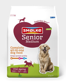 Smølke hond senior medium 3kg, 3 kg, EAN 8710429018136