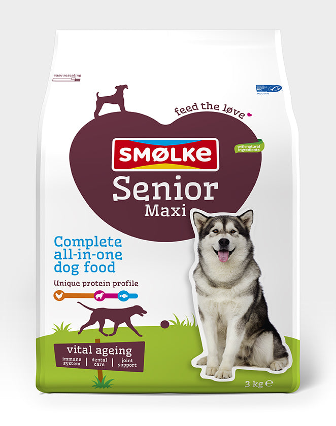 Smølke hond senior maxi 3kg, 3 kg, EAN 8710429018150