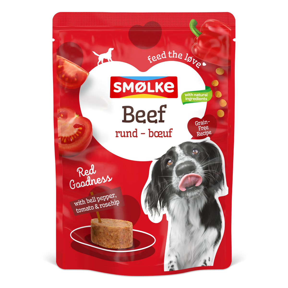 Smølke hond pouch beef red goodness 300gr, 300 g, EAN 8710429019829