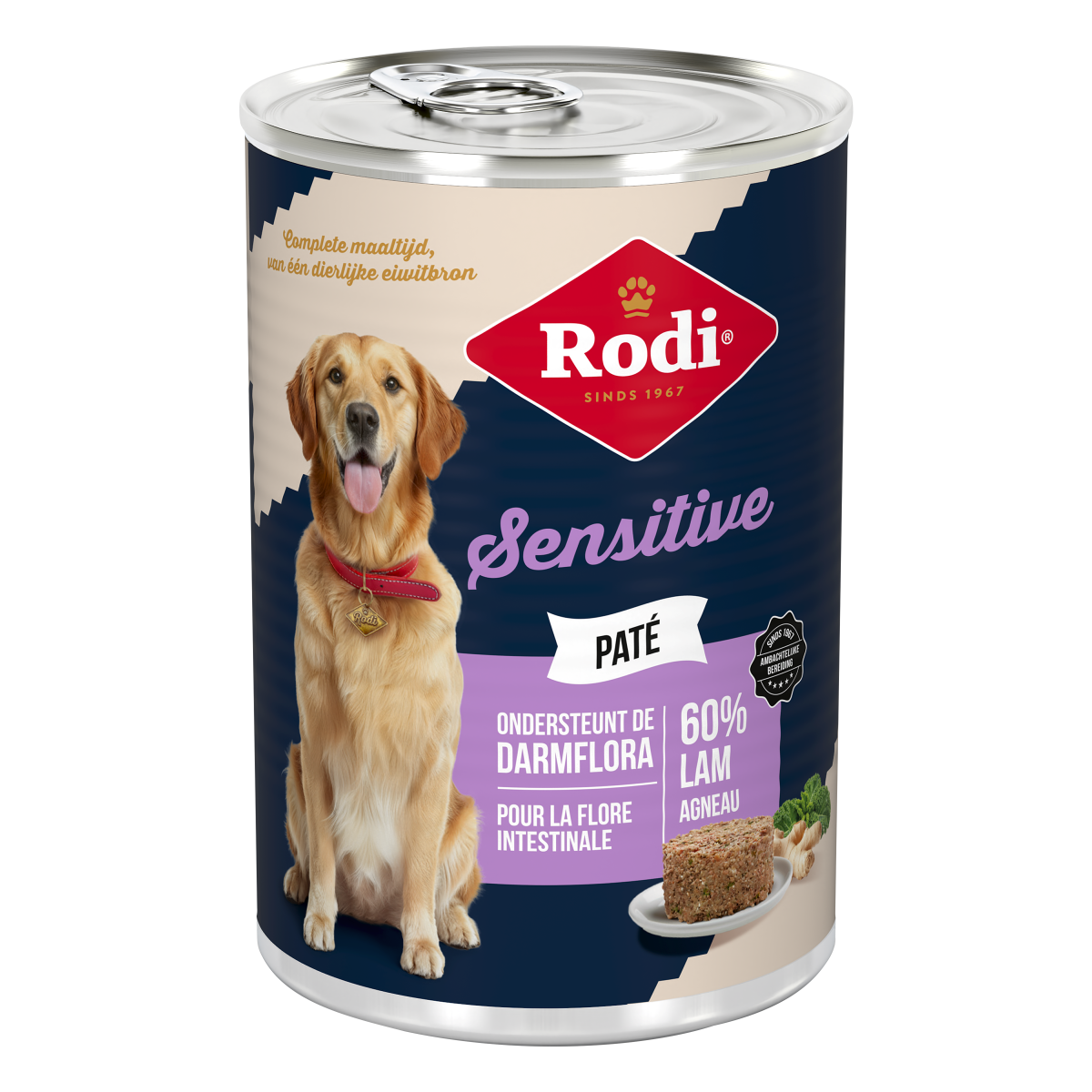 Verpakking Rodi Comfort Paté Lam 400 g