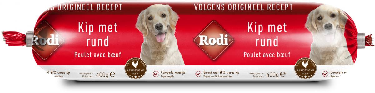 Verpakking Rodi Worst Kip en Rund 400 g