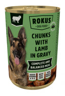 Verpakking Rokus Adult Brokjes Lam in Saus 415 g