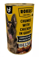 Verpakking Rokus Adult Brokjes Kip in Saus 1.240 g