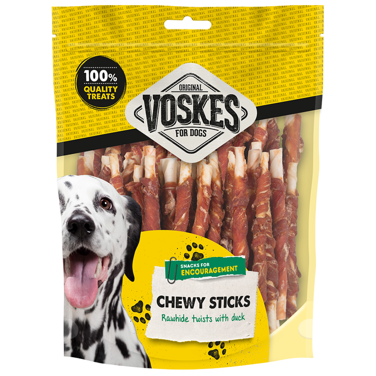 Voskes runderhuid sticks eend 400gr, 400 g, EAN 8711242014237