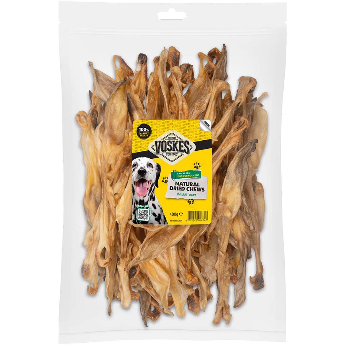 Voskes konijnenoren 400gr, 400 g, EAN 8711242018747