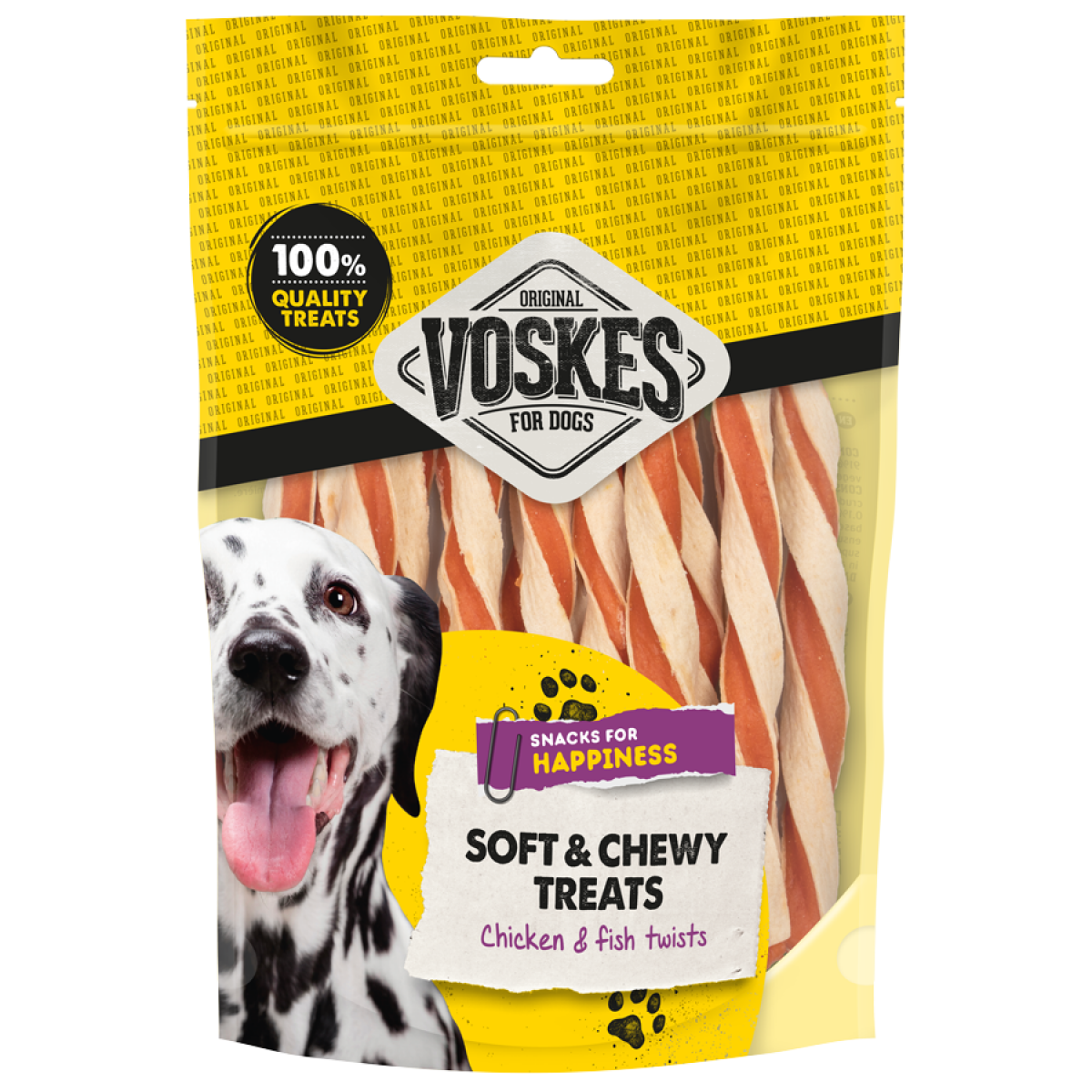Voskes twists kip&vis 100gr, 100 g, EAN 8711242941601