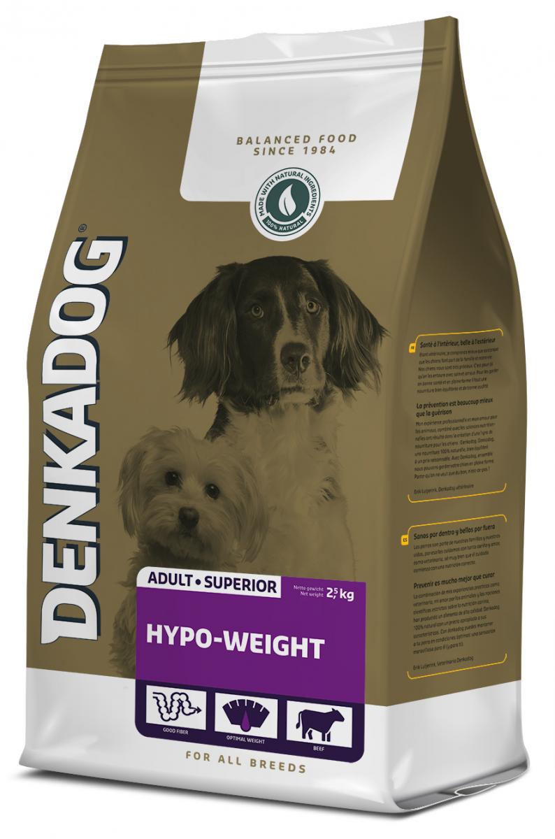 Denkadog Hypo-Weight – 12,5 kg hondenvoer verpakking