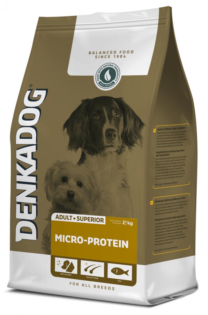 Denkadog Micro-Protein – 12,5 kg hondenvoer verpakking