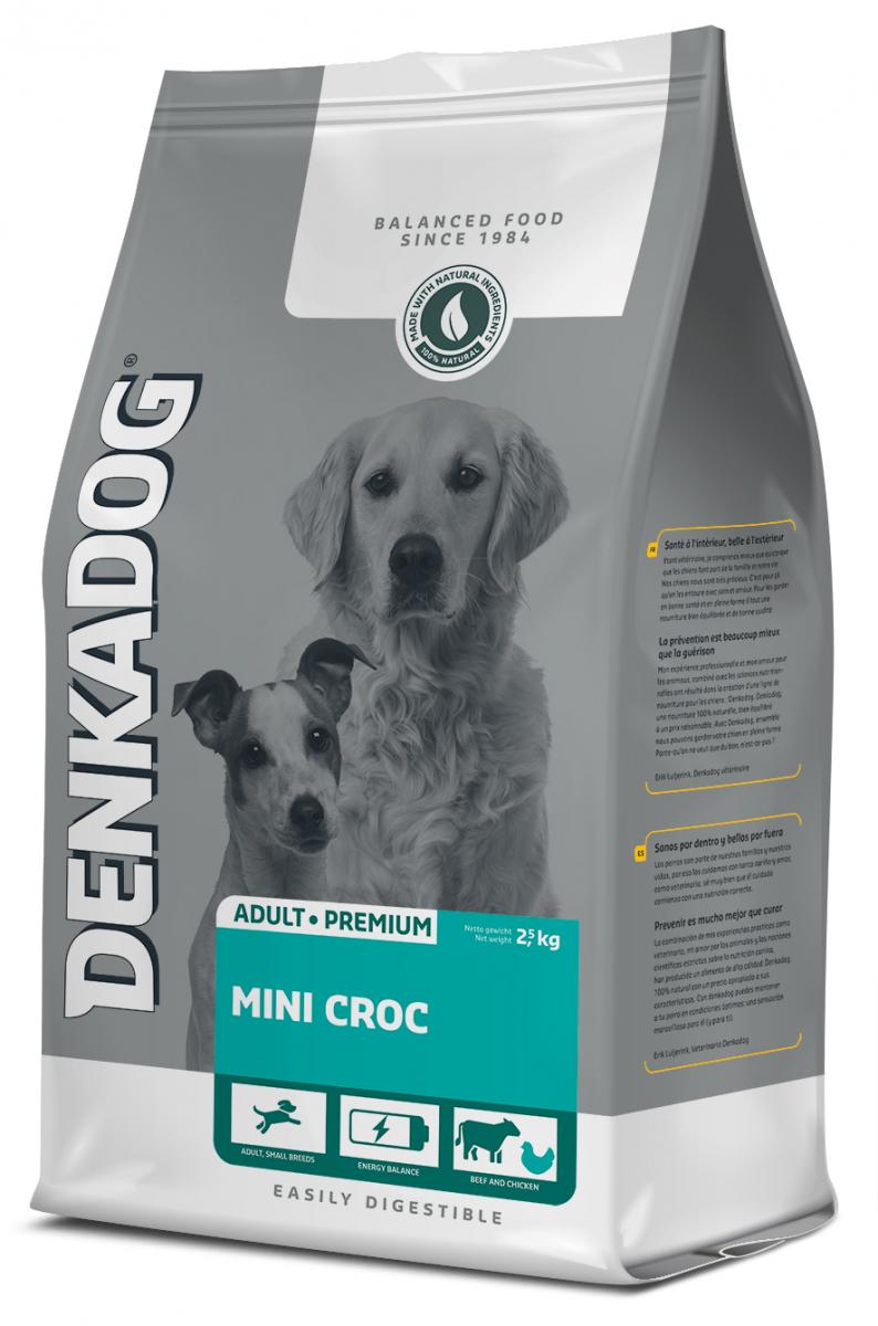 Denkadog Mini Croc – 2,5 kg hondenvoer verpakking