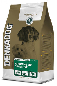 Denkadog Growing Up Sensitive – 2,5 kg hondenvoer verpakking