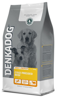 Denkadog Cold Pressed Beef – 20 kg hondenvoer verpakking
