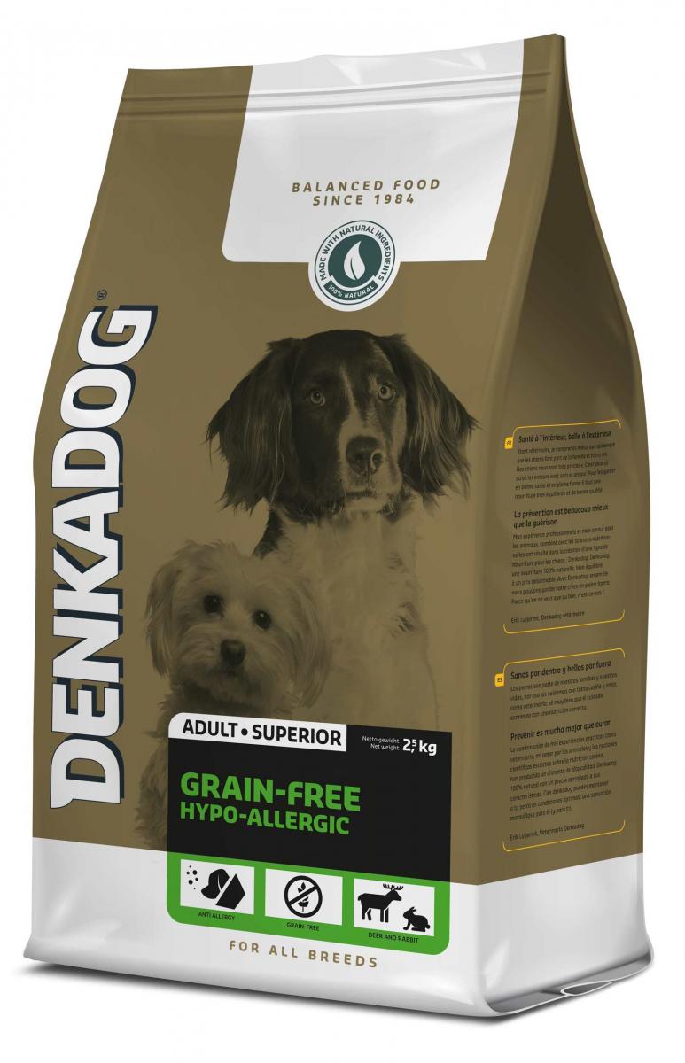 Denkadog Grain-Free Hypo-Allergic – 14 kg hondenvoer verpakking