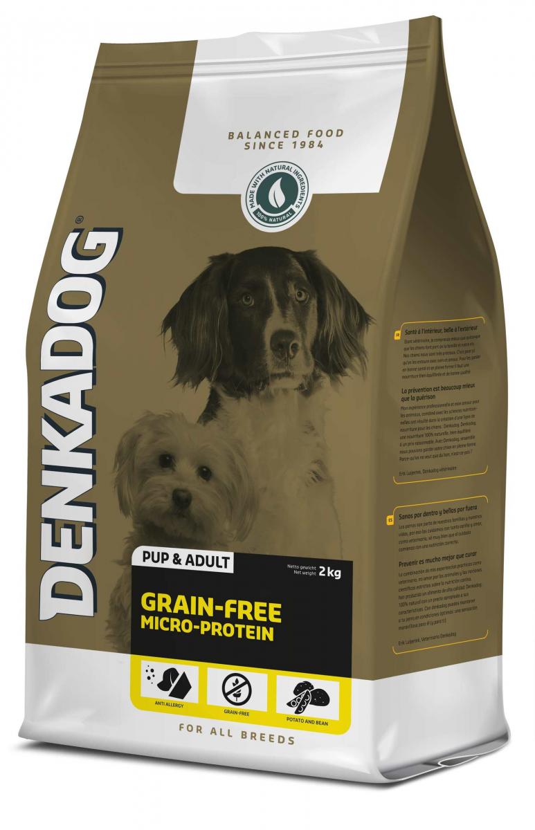 Denkadog Grain-Free Micro-Protein – 12 kg hondenvoer verpakking