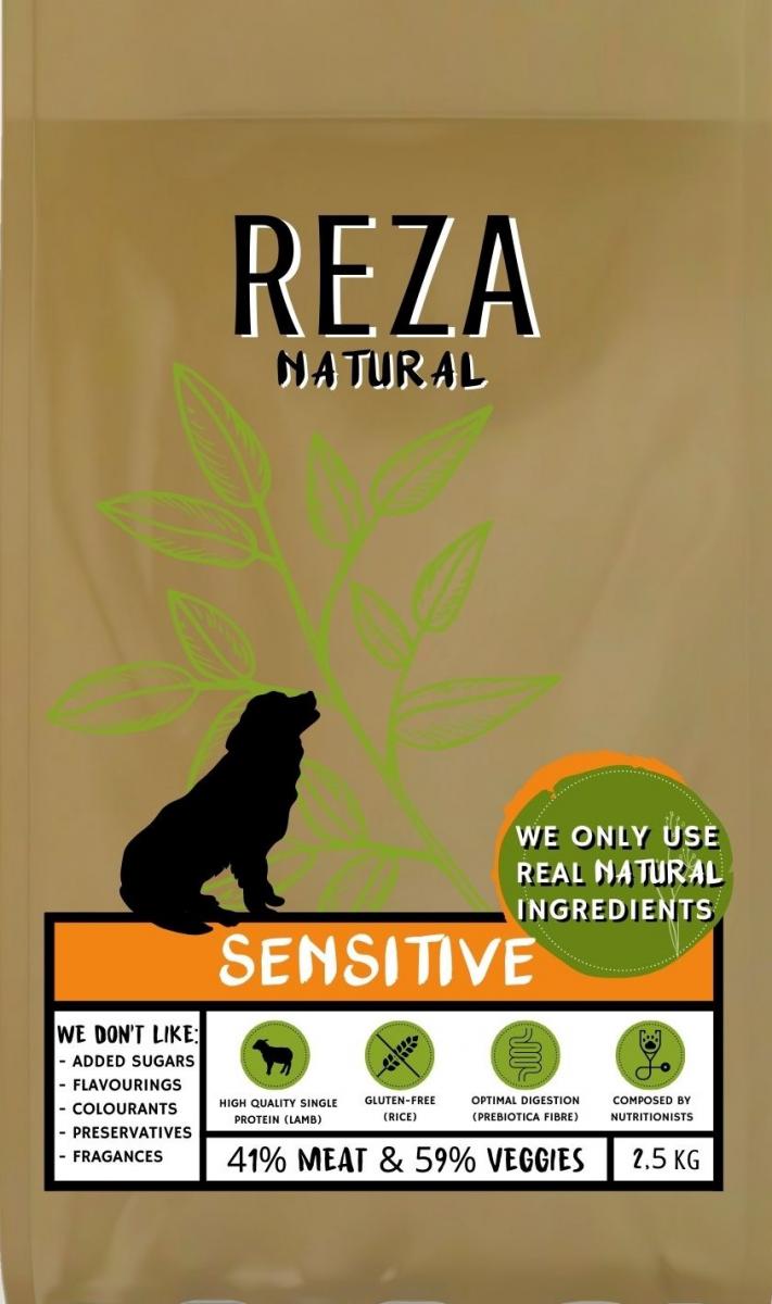 Verpakking Reza Natural Sensitive Hondenvoer 12 kg