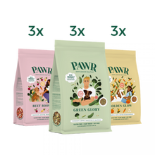 Verpakking PAWR Superfood Mix Combidoos 9 × 750 g