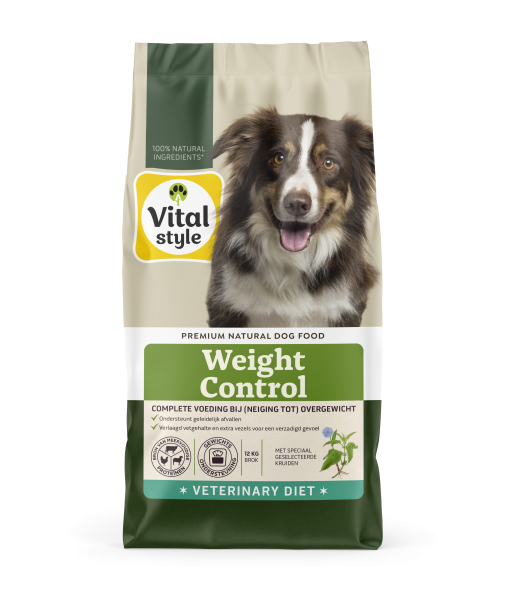 VITALstyle Weight Control hondenvoer – 12 kg verpakking