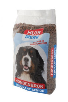 Huismerk senior krokant 10 kg – droog hondenvoer voor honden
