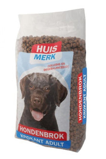 Huismerk adult krokant 10 kg – droog hondenvoer voor honden