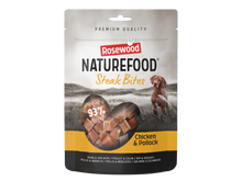 Rosewood Naturefood Steak Bites kip voor honden, 100 g