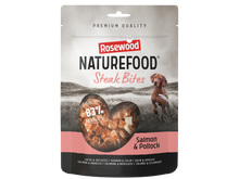 Rosewood Naturefood Steak Bites zalm voor honden, 100 g