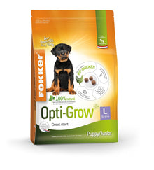 Fokker Opti-Grow L puppyvoer 13 kg voor grote hondenrassen