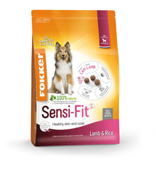 Fokker Sensi-Fit lam en rijst hondenvoer 2,5 kg voor volwassen honden