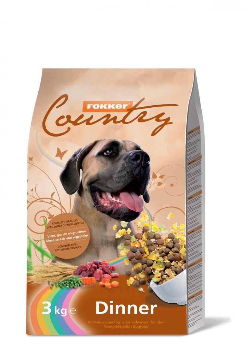 Fokker Country Dog Dinner Vlees & Gevogelte Hondenvoer 15 kg