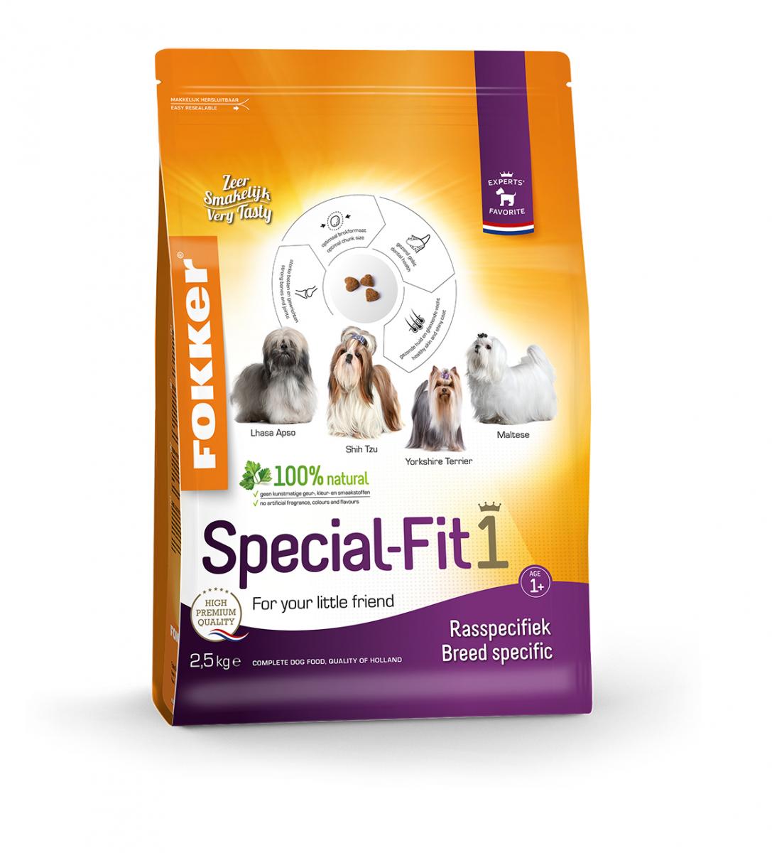 Fokker Dog Special-Fit 1 hondenvoer 2,5 kg voor kleine hondenrassen