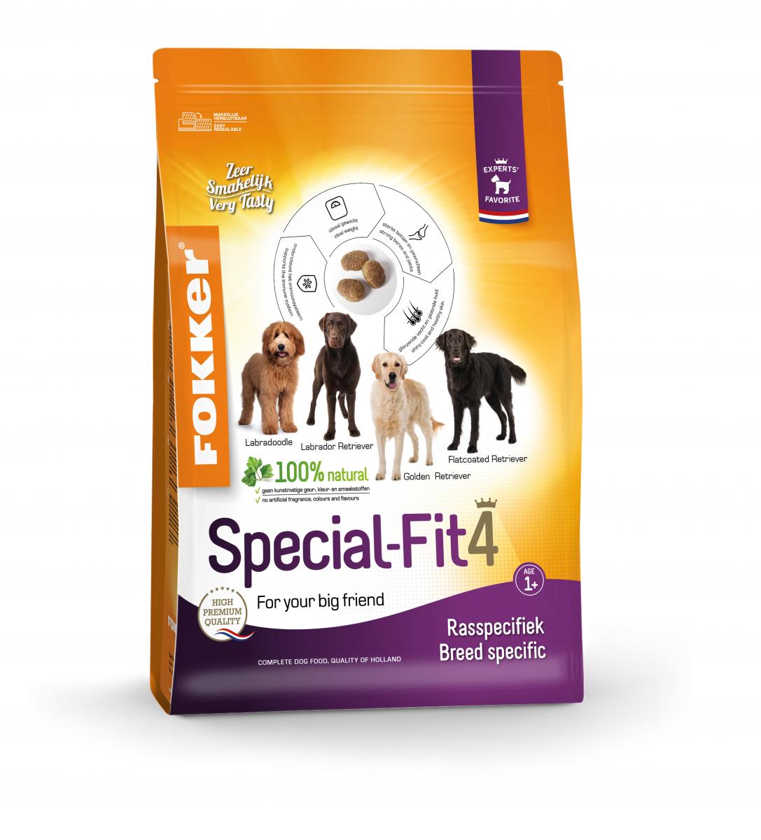 Fokker Dog Special-Fit 4 hondenvoer 2,5 kg voor Labrador en verwante rassen