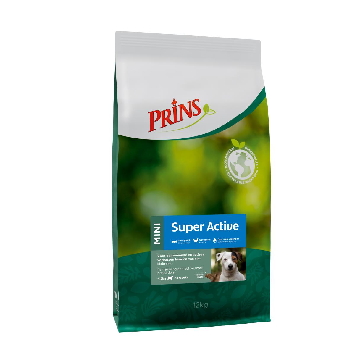 Verpakking Prins ProCare Mini Super Active hondenvoer, 12 kg
