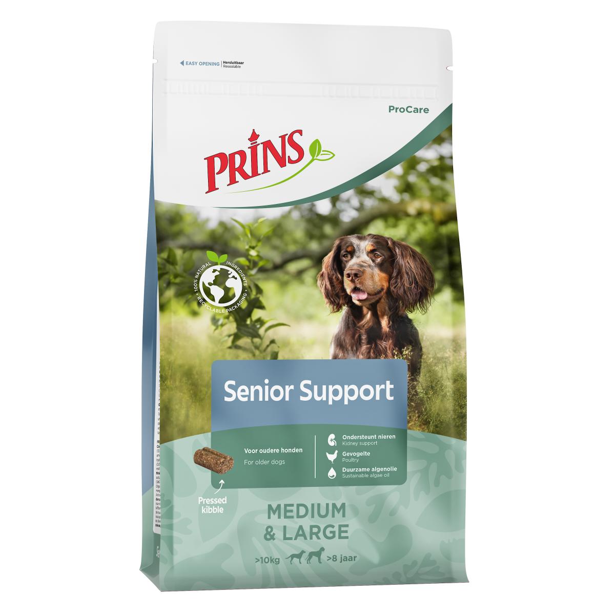 Verpakking Prins ProCare Senior Support hondenvoer, 12 kg