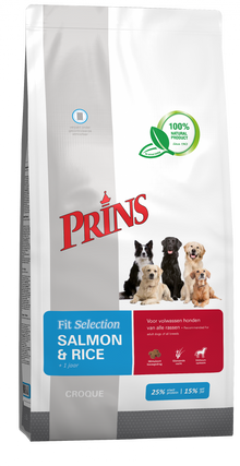 Verpakking Prins Fit Selection Salmon & Rice hondenvoer, 2 kg