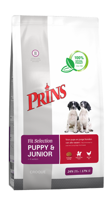 Verpakking Prins Fit Selection Puppy & Junior hondenvoer, 2 kg