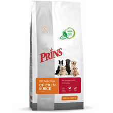 Verpakking Prins Fit Selection Chicken & Rice hondenvoer, 14 kg
