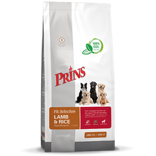Verpakking Prins Fit Selection Lamb & Rice hondenvoer, 14 kg