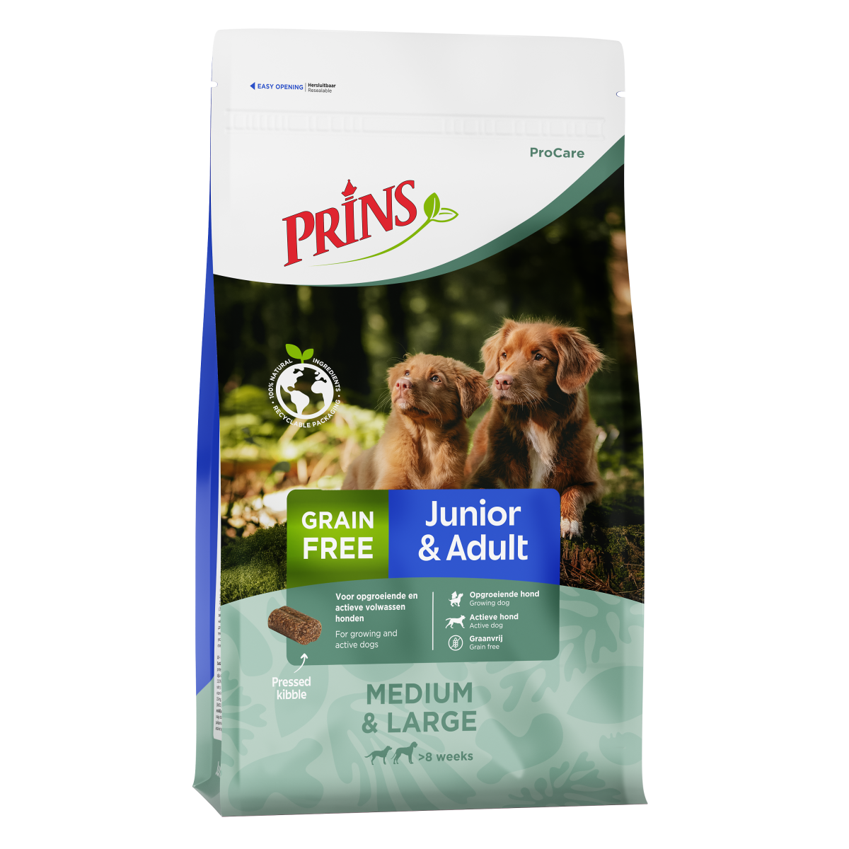 Verpakking Prins ProCare Grainfree Junior & Adult hondenvoer, 3 kg